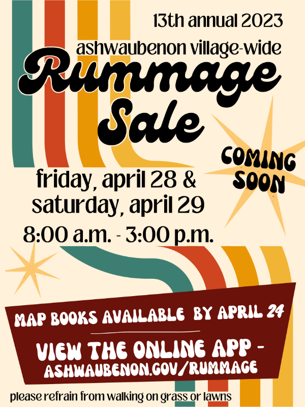 Ashwaubenon Village Wide Rummage Sale Rummage Free